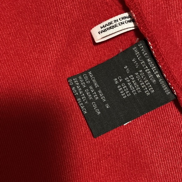 POINT ZERO -  Zip Up Activewear Utility Coat Sz XL red logo appliqué EUC - Picture 12 of 14